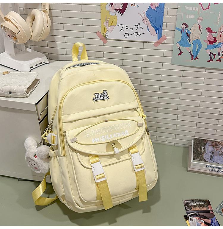 Schoolbag Japanese ins new high-value fresh and sweet backpack junior high school students lightweight travel large-capacity backpack