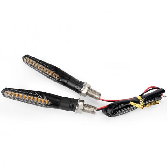 

Универсальные мигающие указатели поворота, светодиодный светильник для мотоцикла, плавный мигающий свет, встроенное реле, индикаторы, мигающий руль для мотоцикла 2PCS