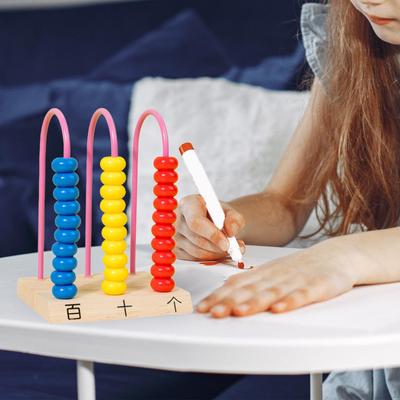 Zählspielzeug Lern-Abakus, Mathespiele, Mathematikspielzeug, Holzrahmen