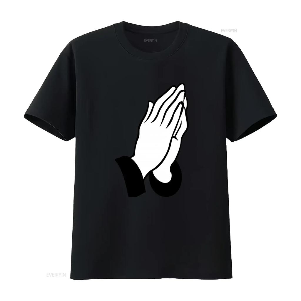 Dean Blunt the Redeemer Praying Hands T Shirt Unique Design for Stylish Wear Vintage Washed Slightly Breathable Homme Graphic