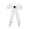Bowknot Hair Clip Cross Pendant Hair Pin Subculture Hair Barrettes NonSlip Teens Girl Cool Hair Decors Ponytail Holder