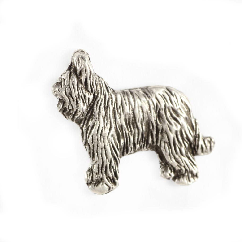 Briard, Berger de Brie II - Dog brooch in a gift box, elegant pin, lapel pin for Art-Dog brand jacket