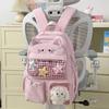 Schoolbag Cute Large Capacity Backpack Casual School Bag Girls Cute Pet Animal Backpack Junior High School Student High School Student Korean Backpack