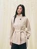 Early spring new retro Barn style versatile stand-up collar small medium and long trench coat women