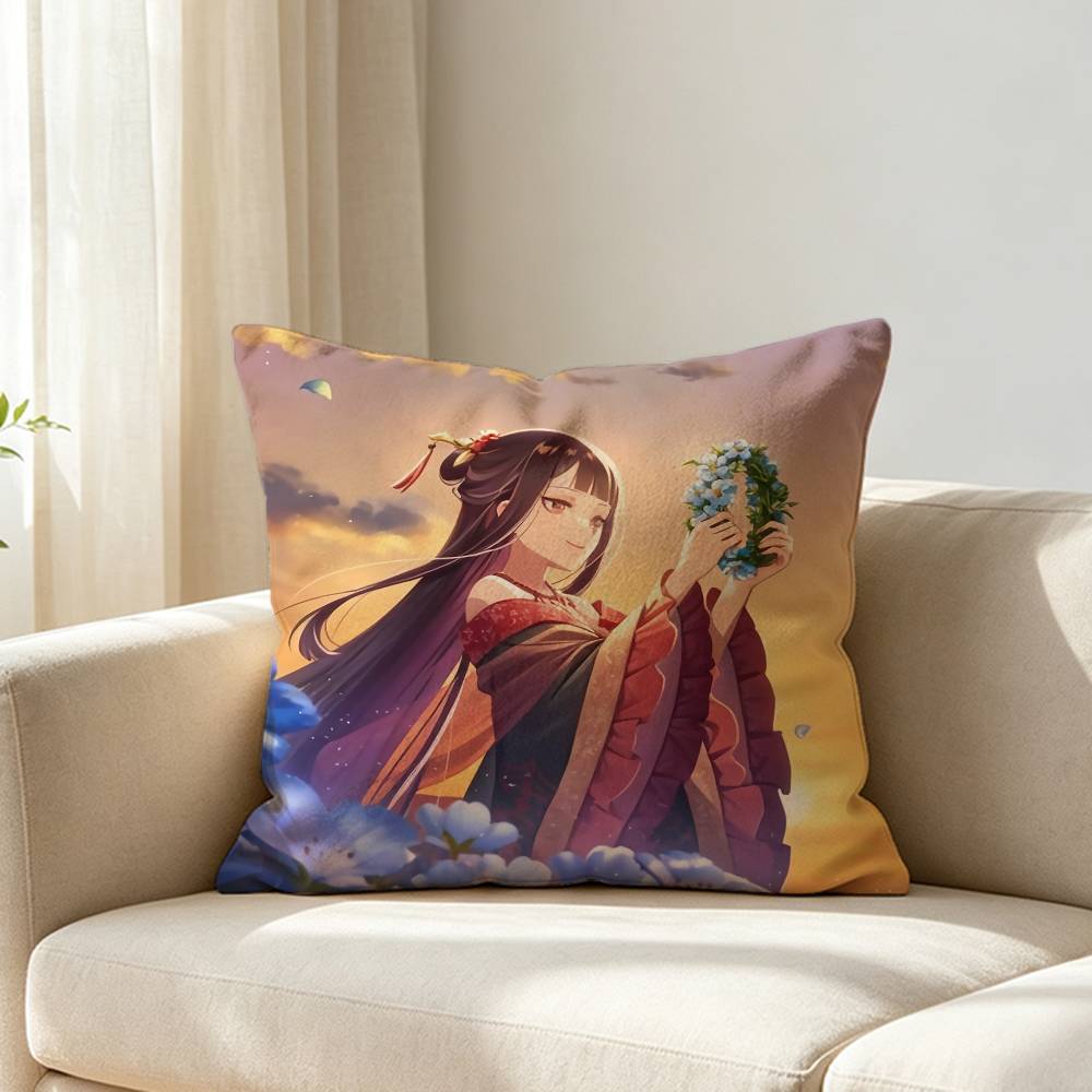 Though I Am An Inept Villainess Shu Keigetsu Customizable Square Cushion Cover Double Sided Print Pillow Case