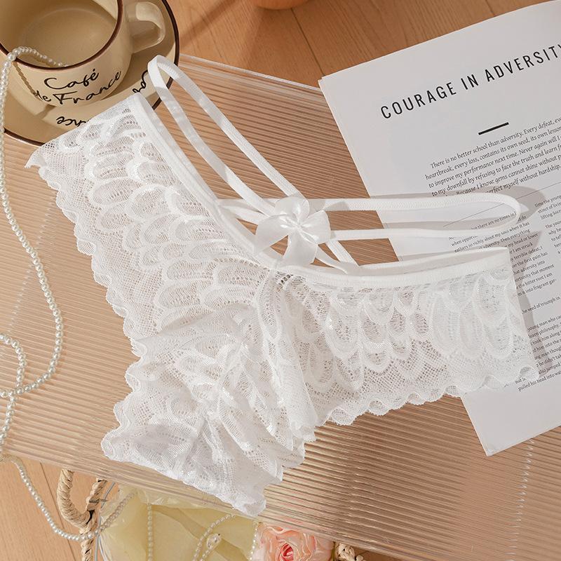 Women's Spring and Summer Pure Double Lace Fast Dry Mesh Low Waist Briefs