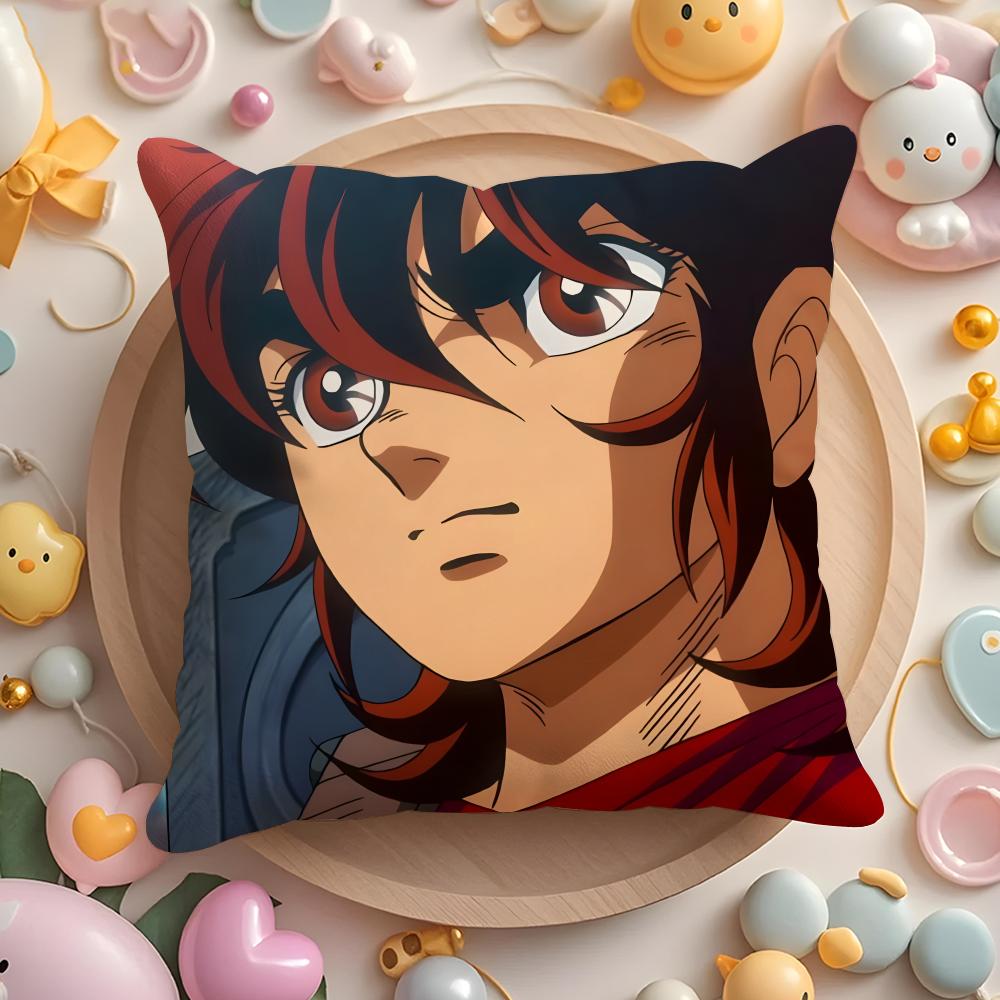 Anime S-Saint S-Seiya Cushion Cover Home & Car Multi-Scene Pillow Cover - Reversible, Soft & Durable for Daily Use