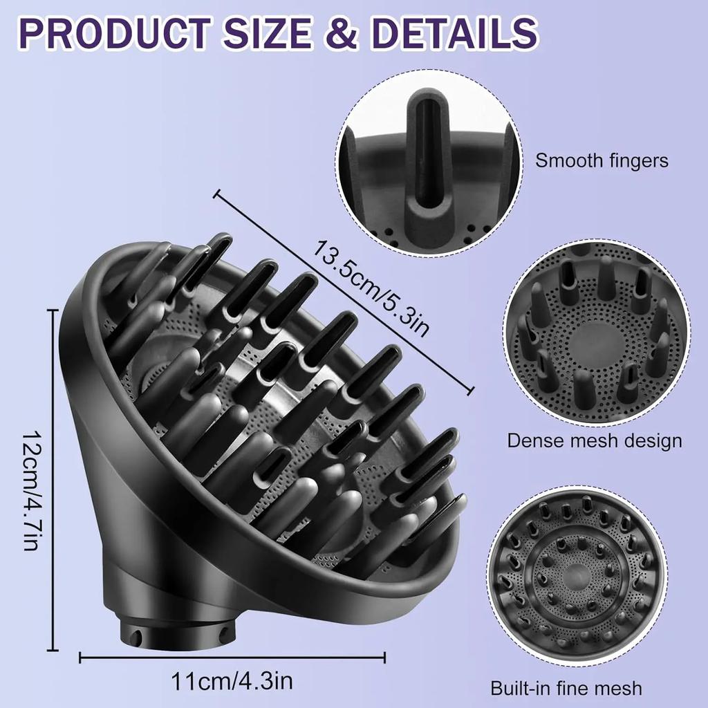 Diffuser For Dyson HS01/HS05 for Supersonic Hairdryer Replacement AirwrapHS01/HS05 Universal Stereotype Hair Head Diffuser New
