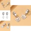 Fashionable Lightning Mushroom Ear Clips For Women Trendy Geometric Alloy Earrings