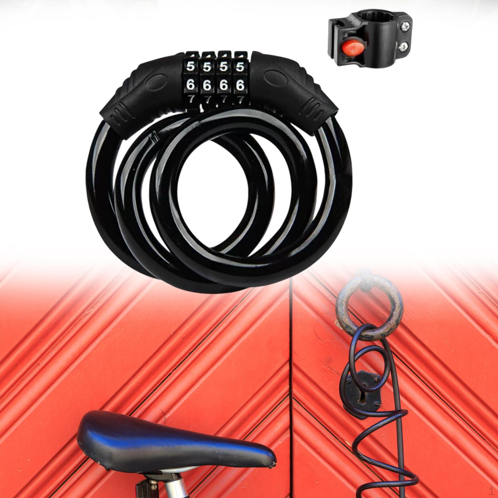 

4-значный код для велосипедного троса, комбинация для замка, безопасность, подарочные аксессуары, пароль по желанию, велосипед with Lock Rack