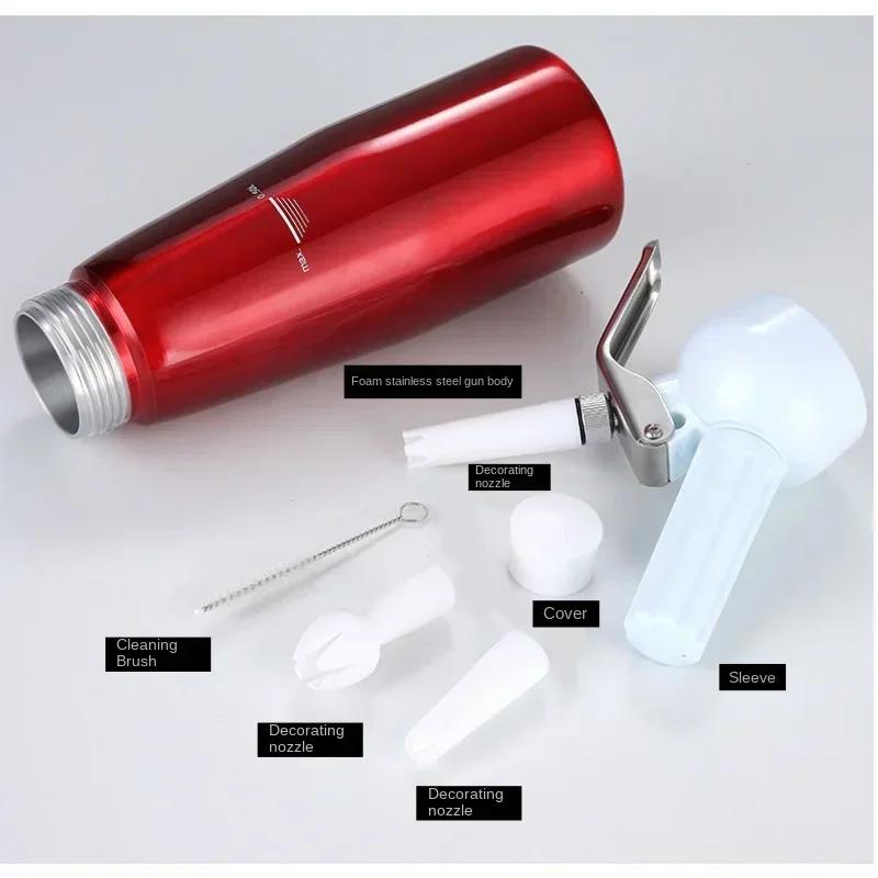 Pistola Siringa per Panna Montata Torta Strumento per Mescolare Crema Torta Tè al Latte Dessert Sifone a Gas Strumento Decorazione Cottura 250ml