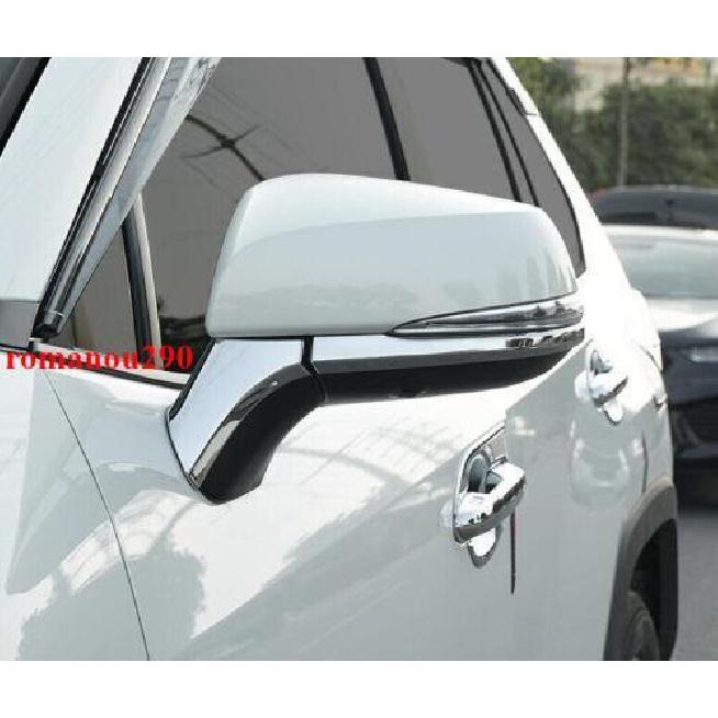 For Toyota Highlander -22 ABS Chrome Door Rear Mirror Strip Cover Trim auto