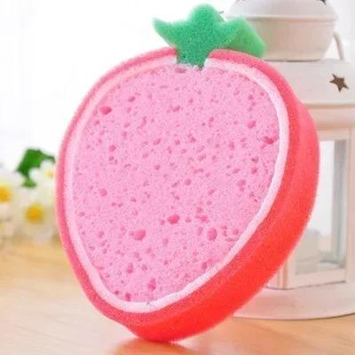 

Милая утолщенная губка в форме фруктов, мочалка для мытья посуды, кухонная бытовая щетка для горшка, губка для мытья посуды, кухонные чистящие средства 1PCS
