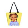 Borsa a Mano da Donna Ragazza Africana Borsa a Spalla Ragazza Borsa in Tela Stampata Tendenza Moda Borsa Tote di Grande Capacità