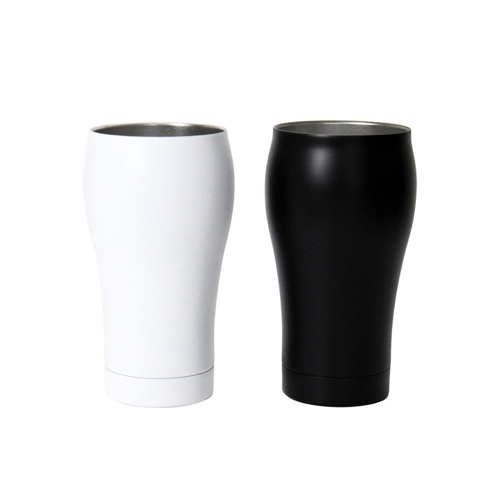 Dolce Duo Thermo Tumbler Pair Cup Thermal Insulation Stainless Steel Beer Cup Vacuum Insulated 350ml White X Black Day Birthday Gift Set Father's