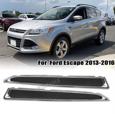 Frontscheinwerfer Unterer Kühlergrill ABS Halterung Zierleiste Dekoration Für Ford Kuga Escape 2013 2014 2015 2016 Autozubehör