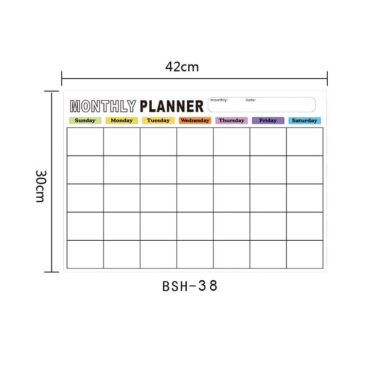 

Стираемая магнитная доска для записей на холодильнике, планировщик сообщений, наклейка