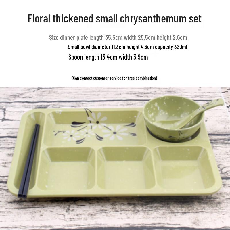 

Commercial Melamine Divided Canteen Tray