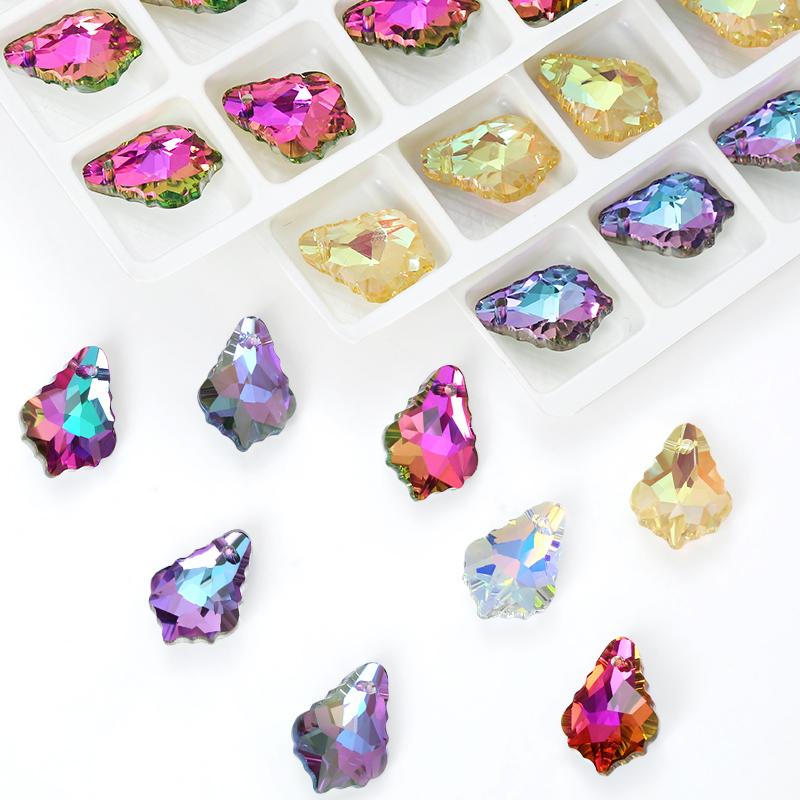 11x16mm Crystal 6090 Baroque Pendant Glass Austria Loose Beads Rhinestone Charms for Jewelry Making Necklace Earrings DIY 12Pcs