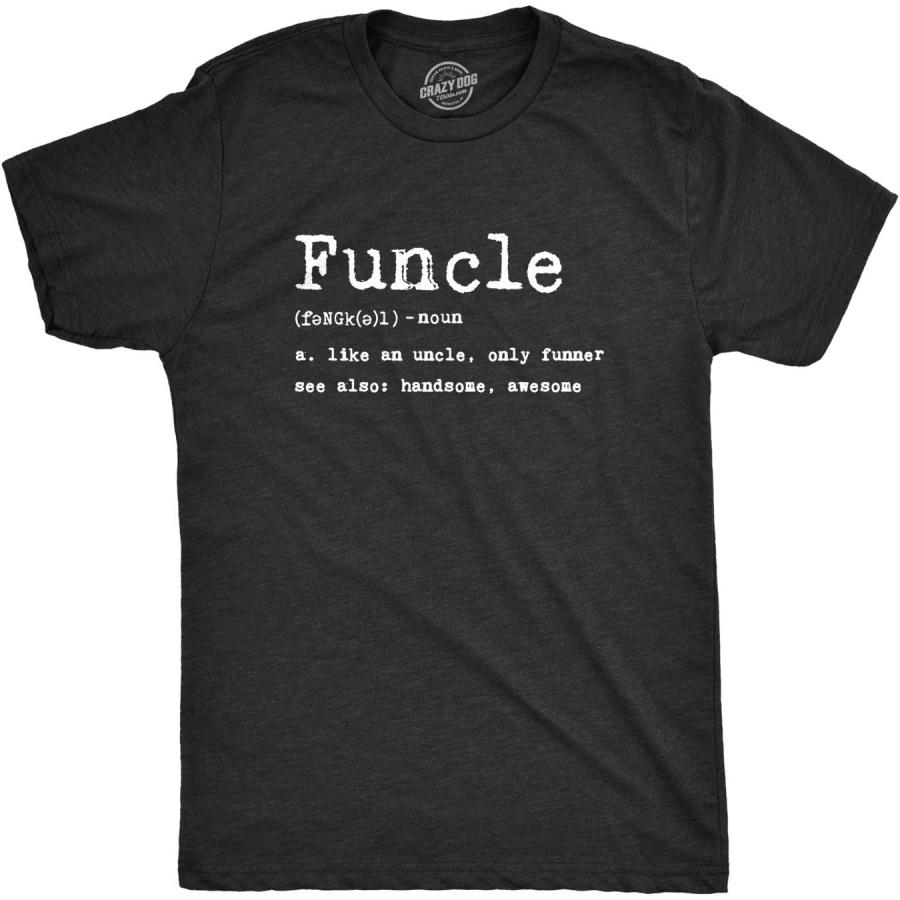 Mens Funcle Definition T Shirt Funny Graphic Uncle Family Tee Novelty Print XXXXXL разноцветный