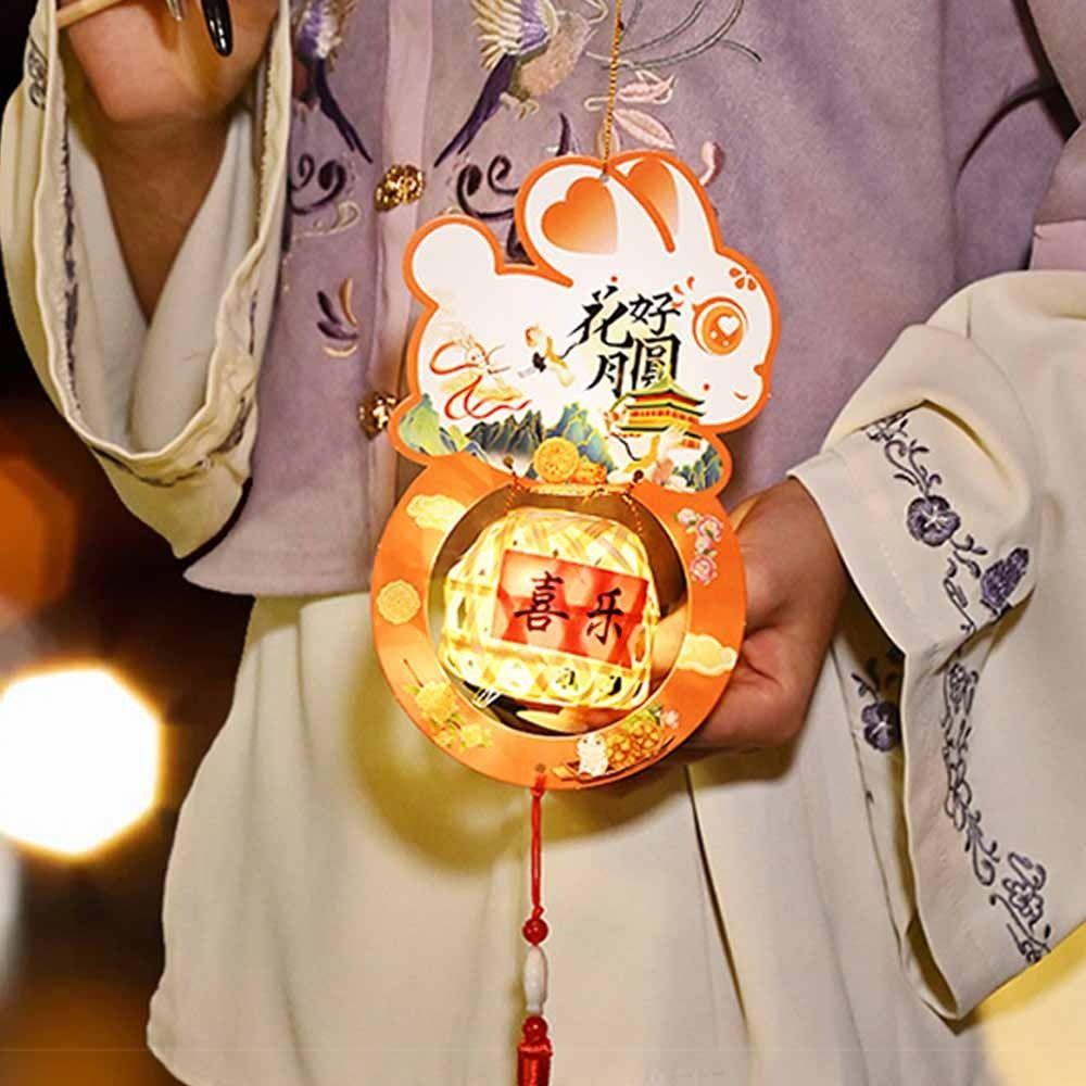 Weaving Middle Autumn Festival Lantern Rabbit Ancient Style Handheld Lantern  Women