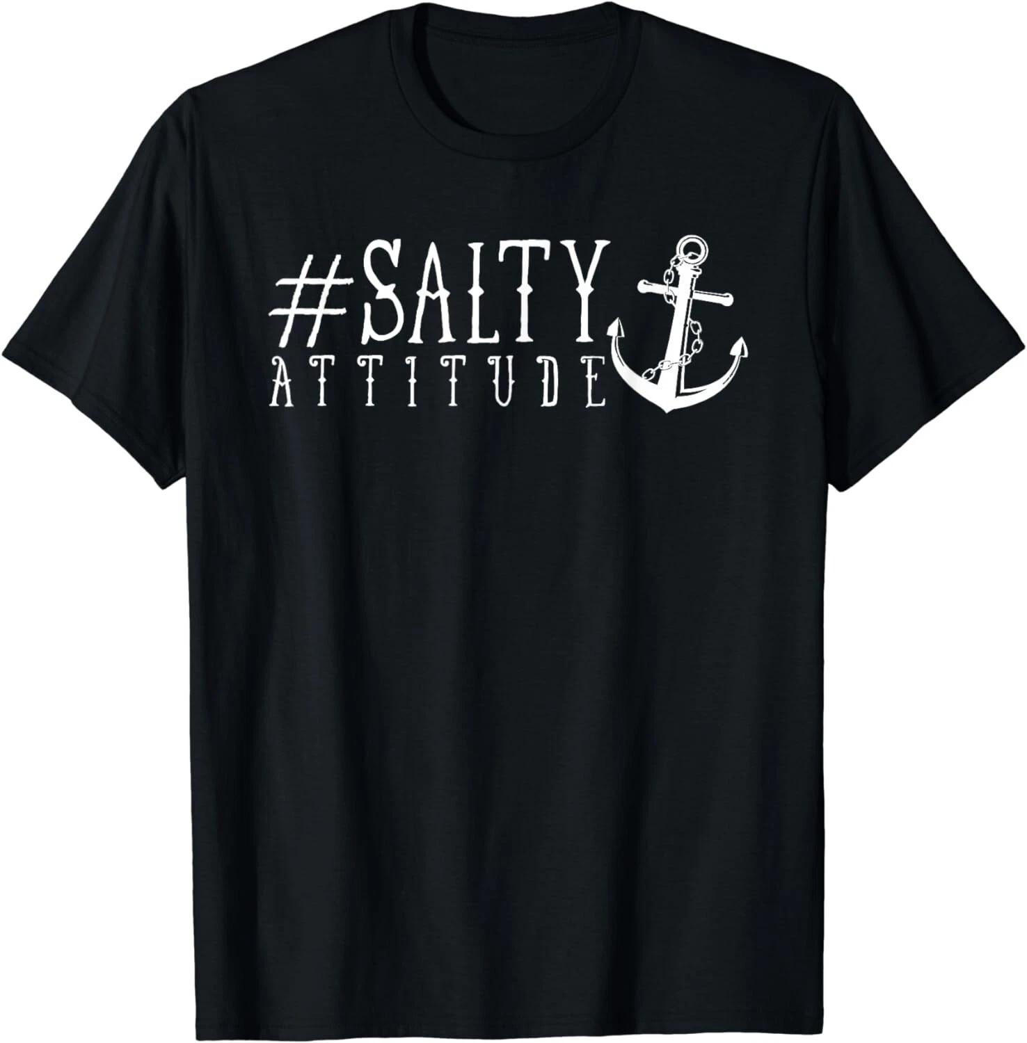 Salty Attitude-Sweet Salty Anchor Attitude Southern Sea Girl Gift Unisex T-Shirt L