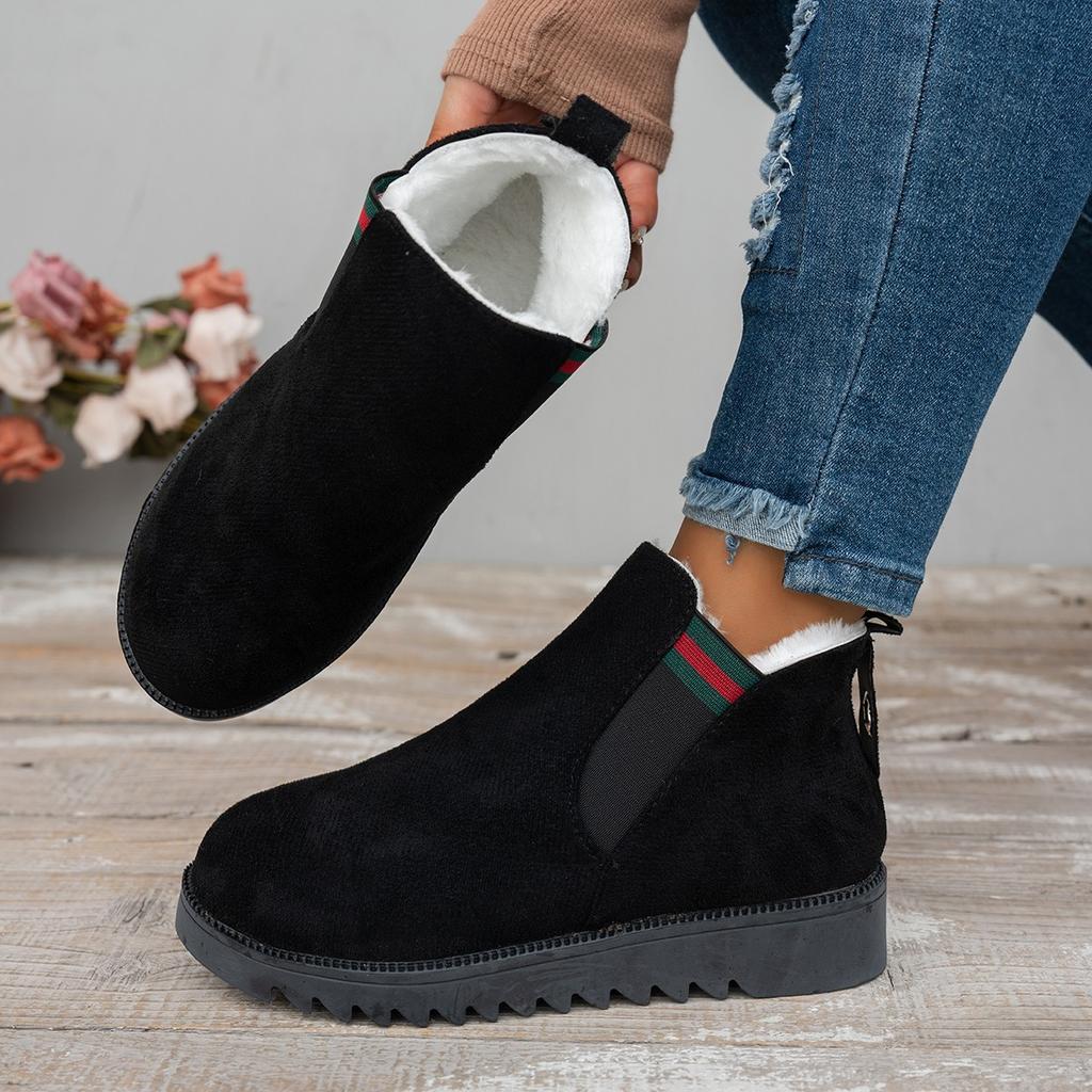 Fashion New Autumn Winter Woman Boots Women Shoes Ladies Low Heeled Ankle Boots Women Platform Warm Fleece Shoes Snow Boots Bottes
