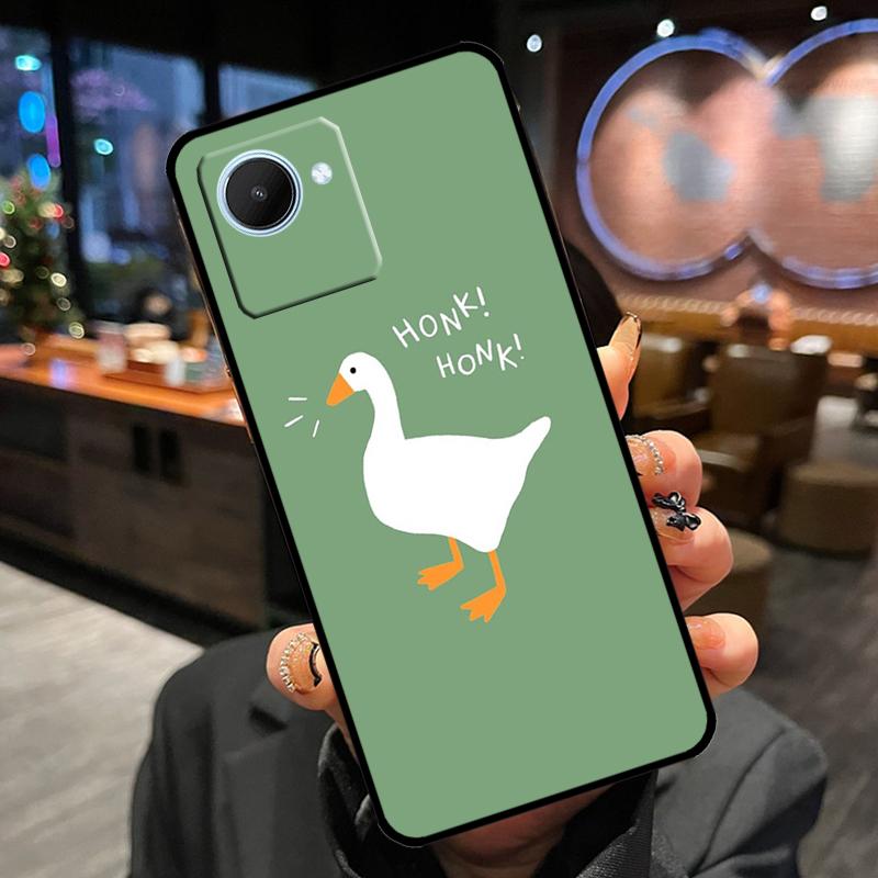 Cartoon Cute Goose Game Case For Realme 13 Pro Plus 12 11 14 15 GT6 GT7 Pro C15 C35 C53 C55 C61 C63 C65 C67 C71 C75