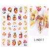 Elegant Ginkgo and Maple Leaf Nail Art Stickers 6 Sheets Easy Apply Nail Decals Women's Nail Decoration for Autumn Nail