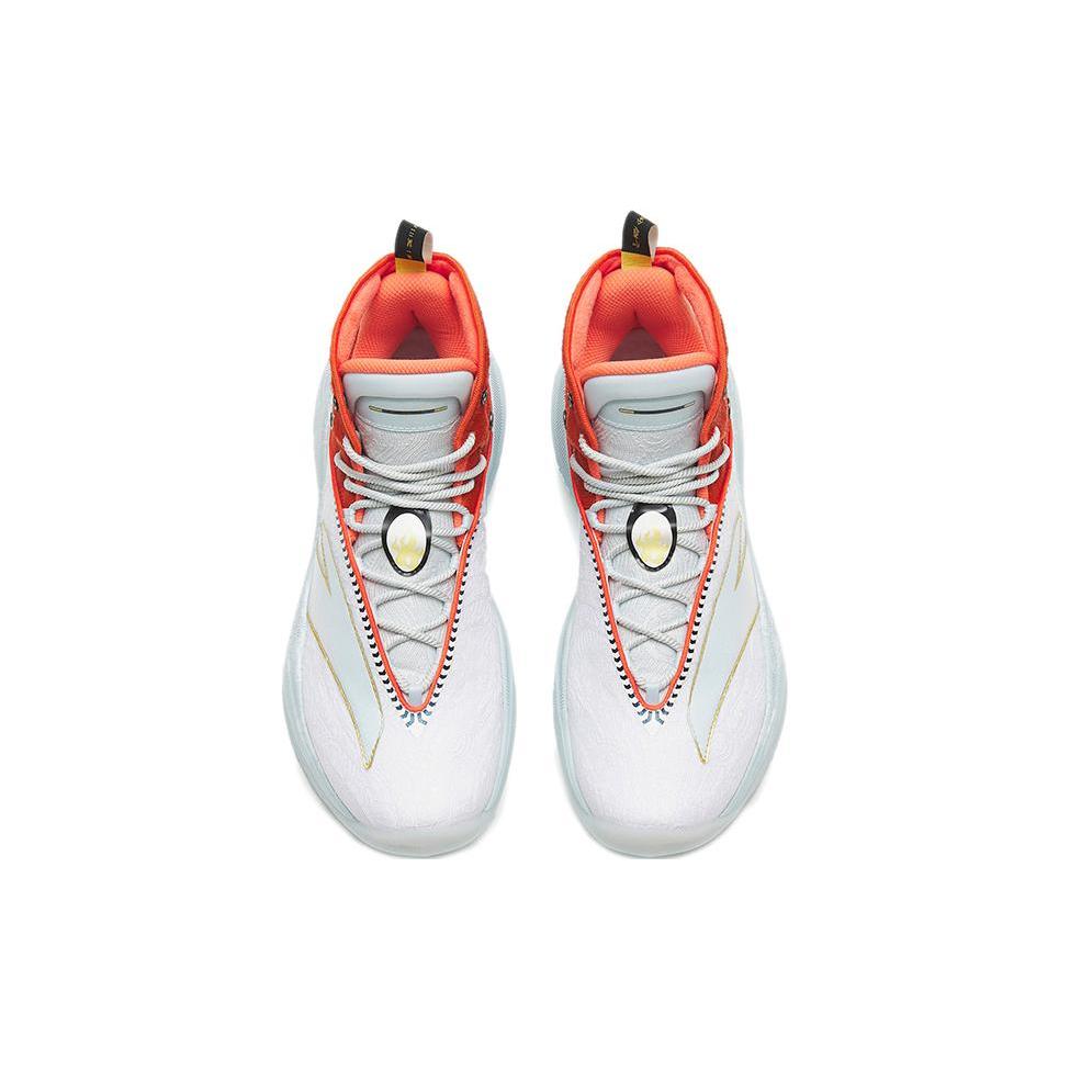 New ANTA KT8 Basketball Shoes Men High Top White/Red 112241101-9