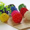 10Pcs Bird Parrot Bite Play Toy Parakeet Cane Weaving Vine Ball Pet Cage Decor