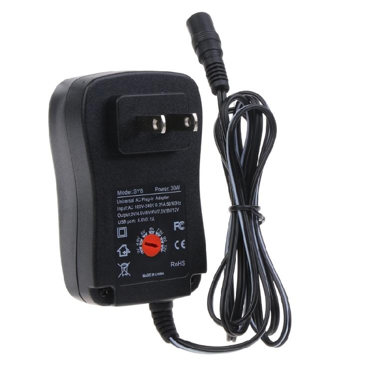 Multifunctional Power Supply Adapter 100-240V AC To DC3-12V for LCD Monitors LCD