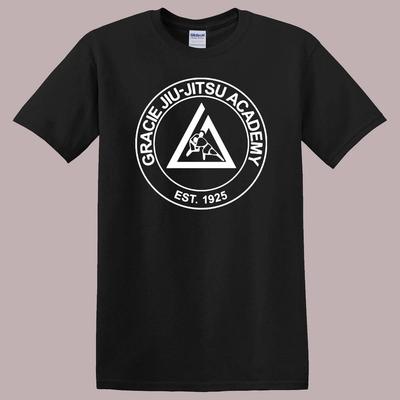 Gracie Jiu Jitsu Martial Arts Academy Black T-Shirt Tee Top Unisex