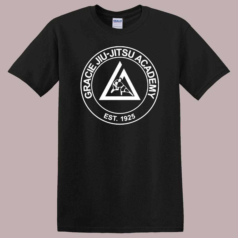 Академия боевых искусств Gracie Jiu Jitsu Черная футболка Топ Унисекс XL