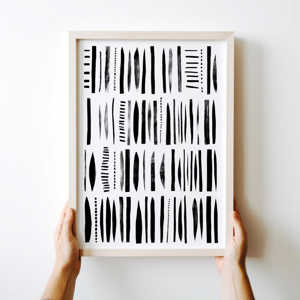 Poster Black Lines