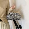 Luxury Glitter Sequins Clutch Handbag Women Metal Top Handle Messenger Tote Bags Crossbody Shoulder Chain Lady Commuting Purse
