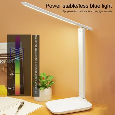 3 tryby Możliwość przyciemniania Sterowanie dotykowe Składana lampa biurkowa USB Zasilana akumulatorowo Lampka do czytania LED Home Decor
