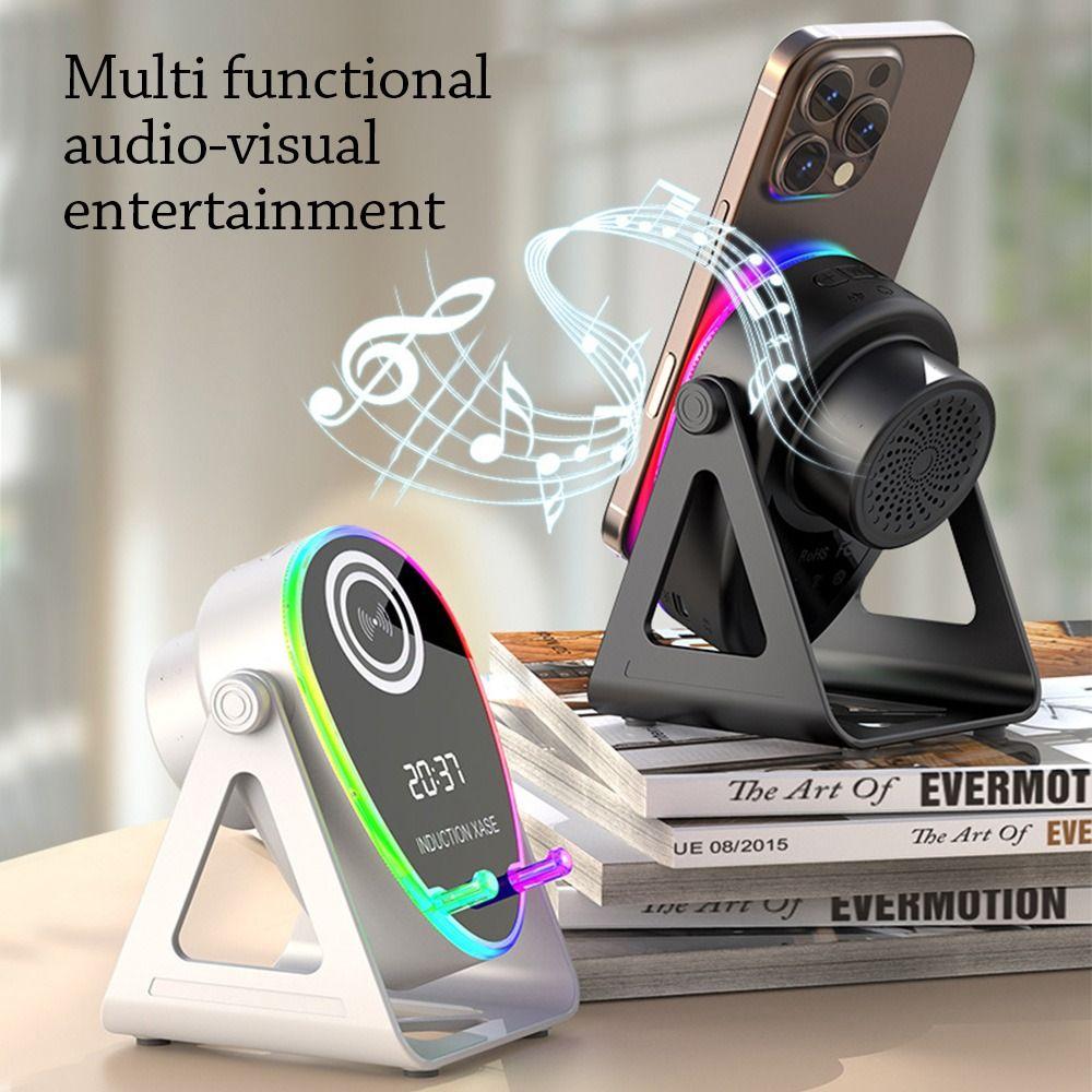 360° Rotate Wireless Bluetooth Speaker Stand 3 In 1 Phone Stand Smart Speaker Phone Bracket  Home