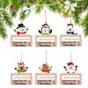 Cash Holder Decoration Hangable Wooden Christmas Money Card Holder Pendant For Family Friends Kids Couples Daughter Son Wall