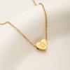 1 PZ Cavigliera a Catena Link in Acciaio Inossidabile Colore Oro Gioielli da Donna Cavigliera con Lettera Iniziale A-Z Cuore per Accessori da Donna