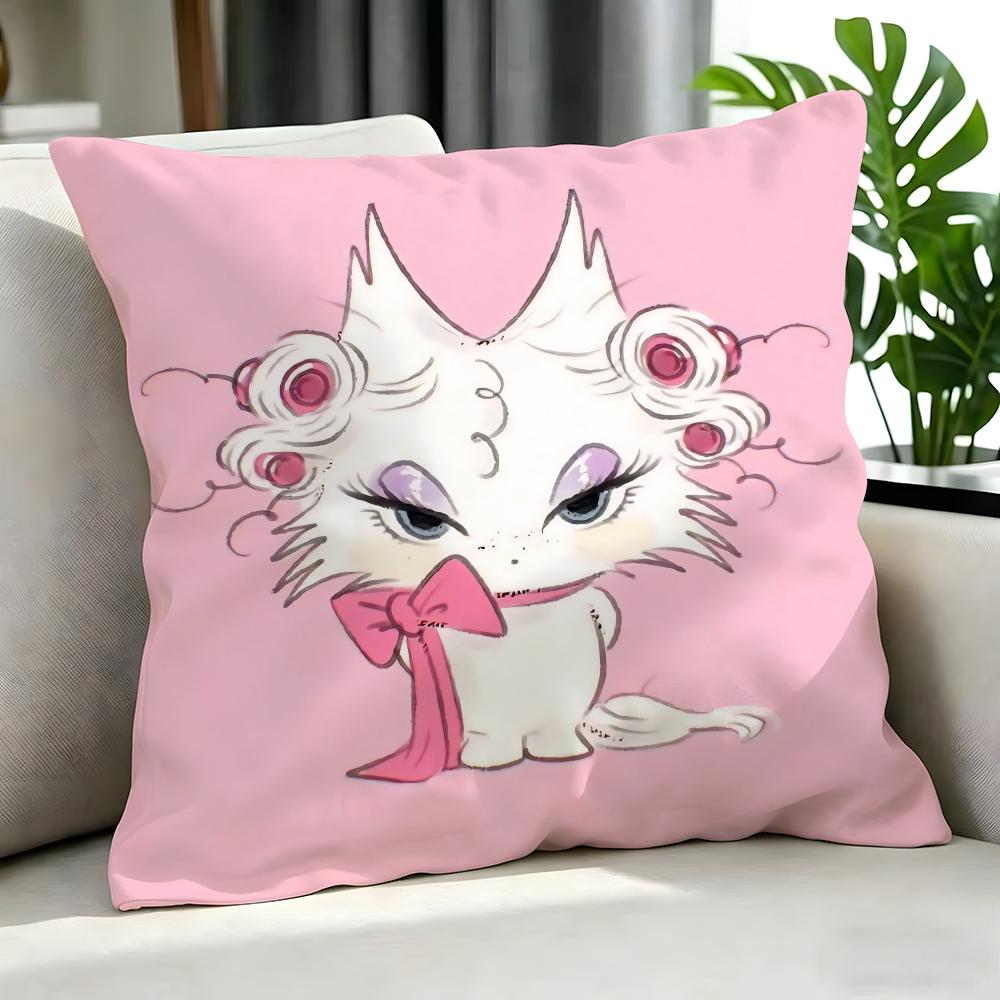 Cartoon PPink Kitten Cushion Cover Cushion Cover Set Pcs x x x Pillowcase Decorative Sofa Home Decor