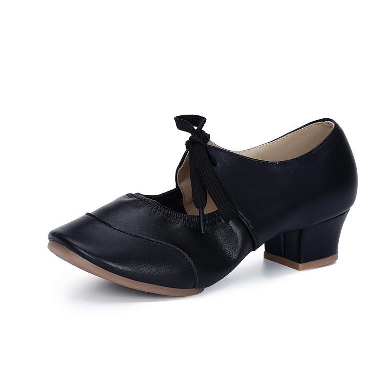 Women's 2025 Low-Top Latin Dance Shoes – Soft Sole, Shallow Mouth, Modern Style