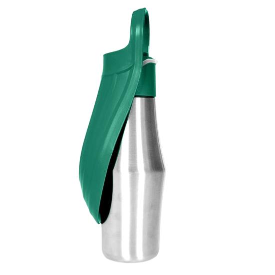 750ML Portable Dog Water Bottle, Leak-Proof Stainless Steel Water Bowl for Dog Cats, Large Capacity Outdoor Travel Pet Water Dispenser