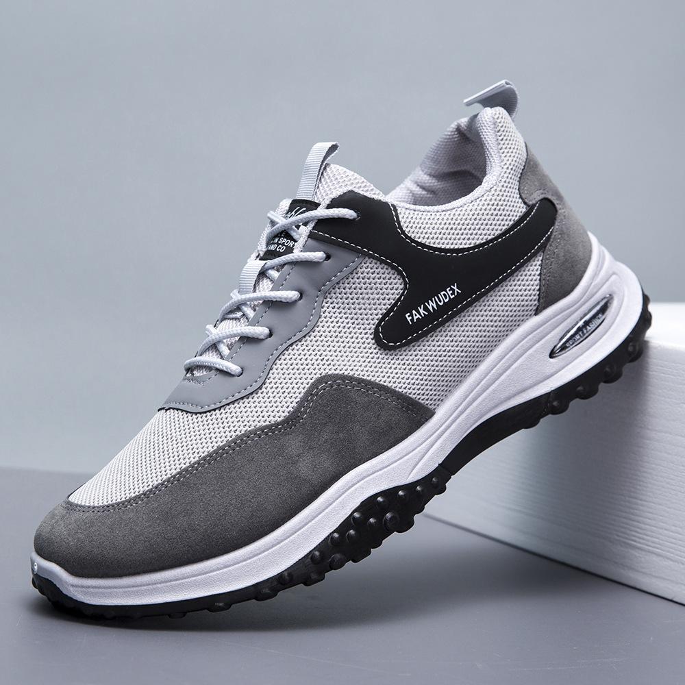 

Новые мужские туфли осенние модные удобные кроссовки с мягкой подошвой на шнуровке легкие мужские туфли повседневные кроссовки для активного отдыха 44