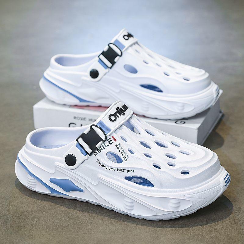 Fashion Men's Outdoor Sandals Slippers Beach Comfortable Clogs Soft Slides New Men Casual Shoes Garden Shoes Male Beach Slippers