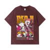 275 GSM Washed T-shirts 100% Cotton Chainsaw Man V35 Denji Pochita Print Unisex Heavy Cotton T Shirt