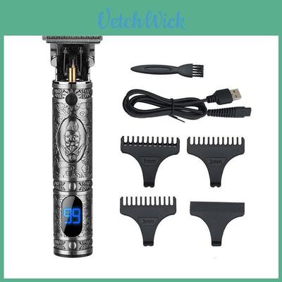 Metal Hair Clipper For Men Rechargeable Electric Hair Trimmer For Home Use