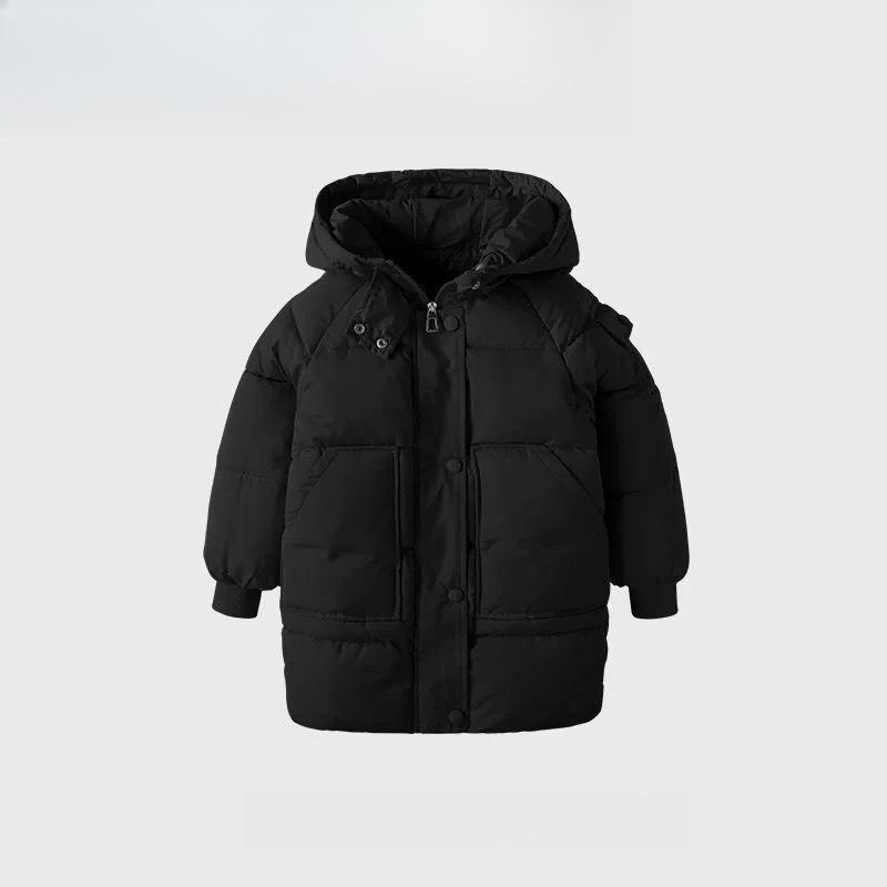 Winter Children's Jackets, Down Cotton-padded Jackets for Boys and Girls, Korean Version of The Mid-length Thickened Warmth