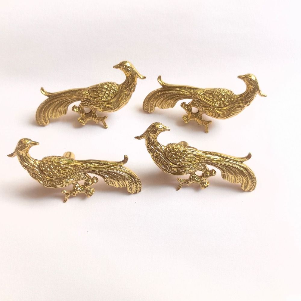 Pure Copper Brass Drawer Handle Solid Brass Drawer Handle Creative Door Handle  Clothes Cabinet