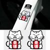 2PCS Gato da Sorte e Fortuna Adesivos para Quadro de Bicicleta JDM Impermeáveis Decalques de Vinil Duráveis para Bicicleta MTB Decoração de Motocicleta